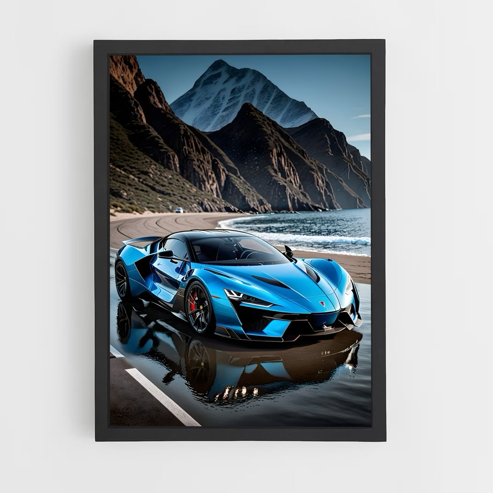 Poster Plage de Fenyr – affiche W Motors (vue 2)